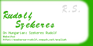 rudolf szekeres business card